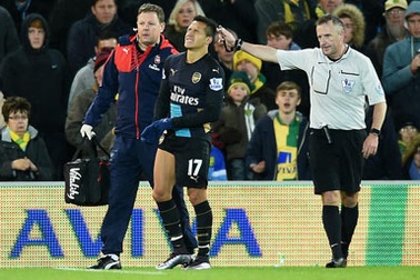 Arsenal mất Sanchez, Cazorla trước đại chiến với Olympiacos