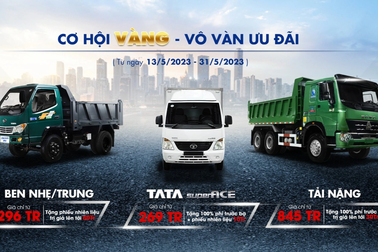 TMT Motors tung ưu đãi tháng 5, giá bán xe tải nhẹ từ 269 triệu đồng