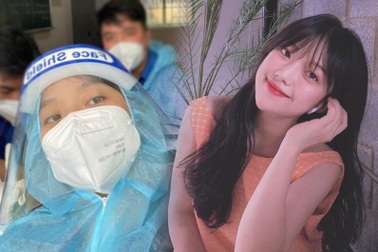 Nhan sắc cô nàng "triệu view" sau bộ đồ tình nguyện viên chống dịch