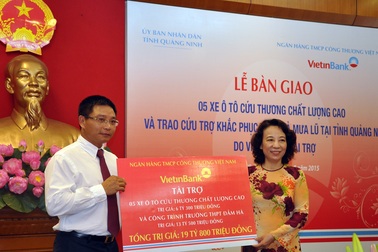 VietinBank nghĩa tình với vùng lũ Quảng Ninh