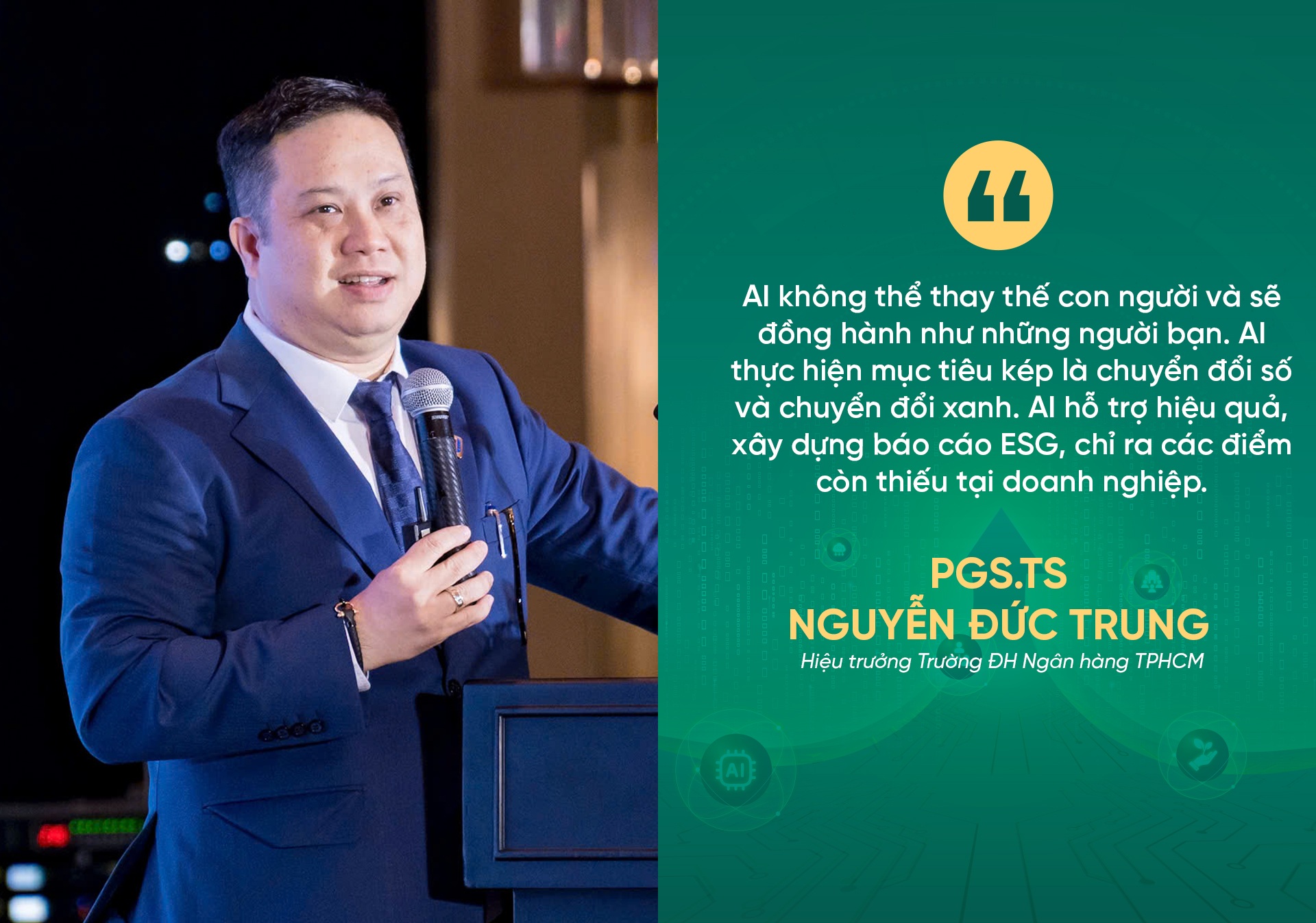 Impressive speeches at the ESG Implementation with AI workshop - 3 Những phát ngôn ấn tượng tại hội thảo Thực thi ESG bằng AI - 3
