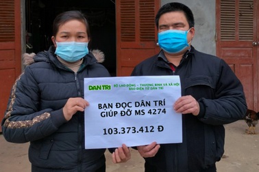 Bạn đọc giúp đỡ cặp chồng mù lòa, vợ thiểu năng hơn 100 triệu đồng