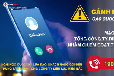 Tổng công ty Điện lực miền Bắc cảnh báo cuộc gọi lừa đảo