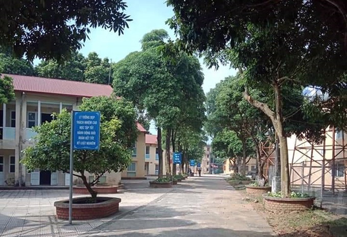 Xunh quanh trường luôn rợp bóng cây xanh