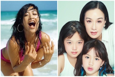 Ba cô con gái đẹp như hoa của "biểu tượng gợi cảm" Chung Lệ Đề