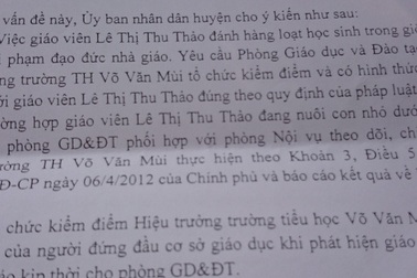 Cảnh cáo cô giáo khẻ tay học sinh vì buồn chuyện gia đình