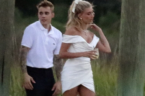 Cô dâu Hailey Baldwin xinh xắn diện váy cưới chuẩn bị tiệc cưới thế kỷ