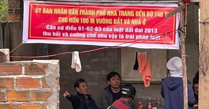 Khu đất của một hộ gia đình trong khu vực dự án được bồi thường với giá rẻ hơn rất nhiều so với giá thị trường.