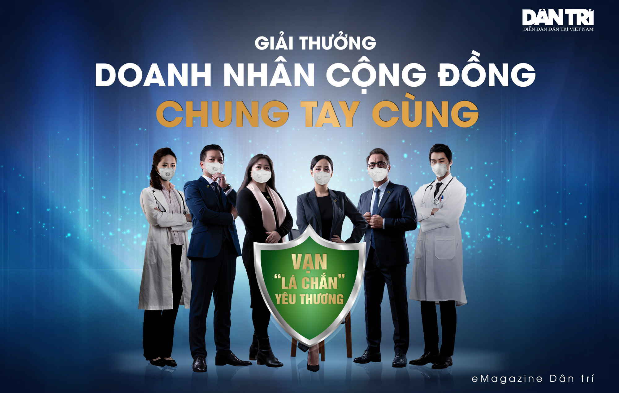 Giải thưởng Doanh nhân Cộng đồng chung tay cùng “Vạn lá chắn yêu thương”