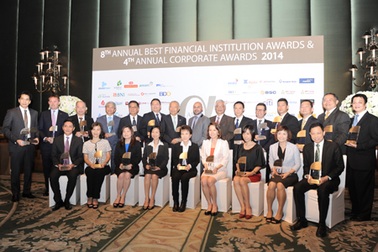 VietcomBank nhận giải thưởng "Ngân hàng tốt nhất Việt Nam năm 2014"