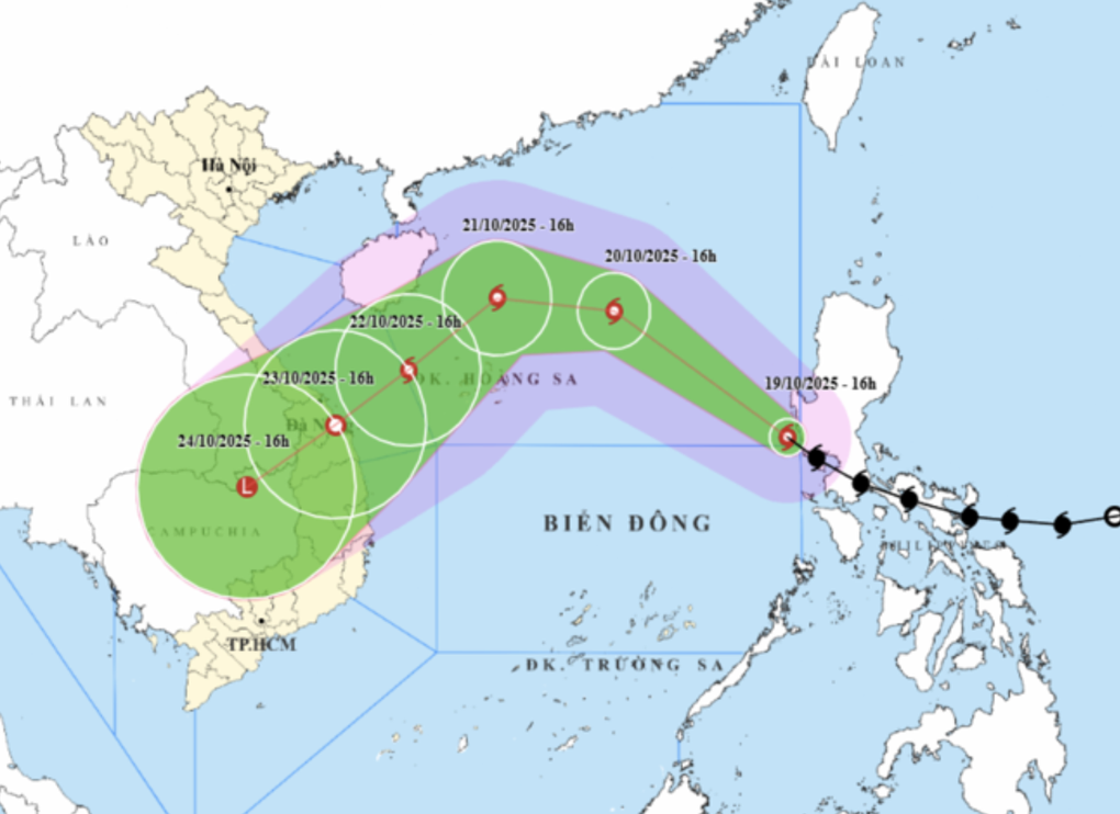 Bão Fengshen vào Biển Đông, vùng nguy hiểm trong 24 giờ tới - 1 Bão Fengshen vào Biển Đông, vùng nguy hiểm trong 24 giờ tới - 1