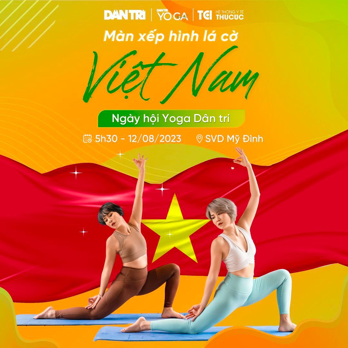 5.000 huy chương kỷ lục Việt Nam tại Ngày hội yoga 12/8 - 2 5.000 huy chương kỷ lục Việt Nam tại Ngày hội yoga 12/8 - 2