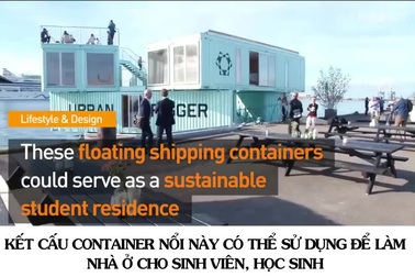Khám phá ngôi nhà nổi làm bằng container cực kỳ hiện đại tại Đan Mạch