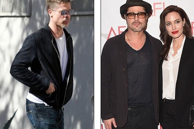 Brad Pitt gầy gò, già nua trên phố