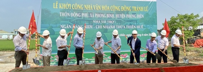 Khởi công xây dựng nhà văn hoá cộng đồng kết hợp tránh trú lũ tại Phong Điền, Thừa Thiên Huế