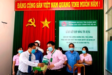 Doanh nghiệp đầu tiên ở Hội An được vay vốn trả lương, khôi phục sản xuất