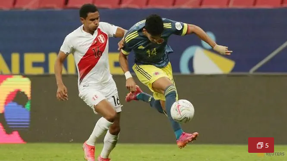 Colombia chiến thắng nghẹt thở Peru ở trận tranh hạng ba Copa America - 1