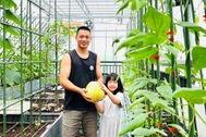 Ông bố ở Hà Nội chi nửa tỷ đồng làm vườn rau sân thượng