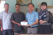 Hai gia đình đồng bào dân tộc ở Bình Phước được hỗ trợ xây nhà