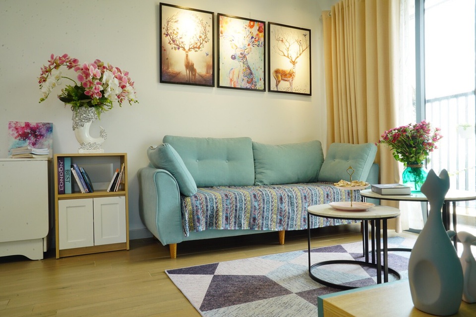 Căn hộ 65m2 “đẹp mê” nhờ độc chiêu thiết kế nội thất của mẹ đảm Hà Nội - 2 Căn hộ 65m2 “đẹp mê” nhờ độc chiêu thiết kế nội thất của mẹ đảm Hà Nội - 2