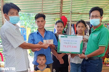 Bạn đọc giúp cảnh cha bệnh, 3 con thơ nguy cơ thất học hơn 74 triệu đồng