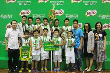 Đội tuyển bóng rổ Ngôi Sao Hà Nội bảo vệ thành công ngôi vô địch Cúp Milo 2016