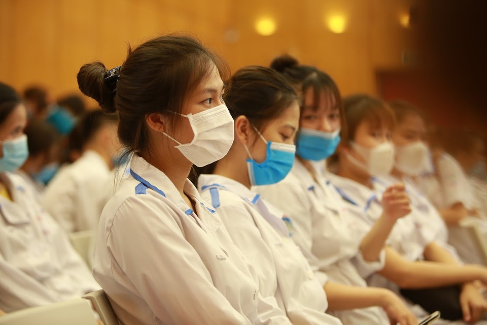 300 sinh viên Trường Cao đẳng Y tế Bạch Mai hỗ trợ Bắc Giang chống dịch - 7 300 sinh viên Trường Cao đẳng Y tế Bạch Mai hỗ trợ Bắc Giang chống dịch - 7