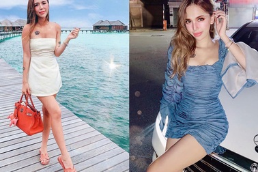 Cô gái xinh đẹp trong hội "Rich Kids" đón sinh nhật tại Maldives