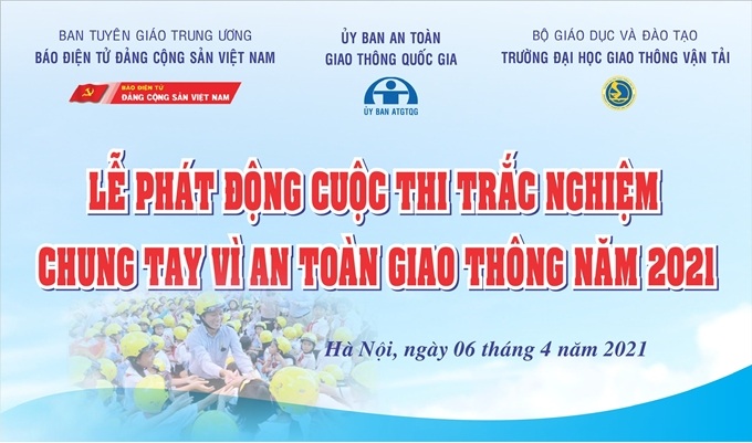 Ngày 6/4 chính thức phát động Cuộc thi trắc nghiệm "Chung tay vì an toàn giao thông" năm 2021 - Ảnh 1. Ngày 6/4 chính thức phát động Cuộc thi trắc nghiệm "Chung tay vì an toàn giao thông" năm 2021 - Ảnh 1.