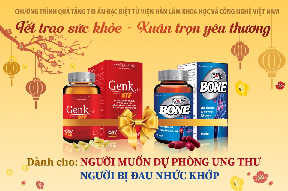 Chương trình quà tặng tri ân đặc biệt từ Viện Hàn lâm Khoa học và Công nghệ Việt Nam - Tết trao sức khỏe, Xuân trọn yêu thương - 1 Chương trình quà tặng tri ân đặc biệt từ Viện Hàn lâm Khoa học và Công nghệ Việt Nam - Tết trao sức khỏe, Xuân trọn yêu thương - 1