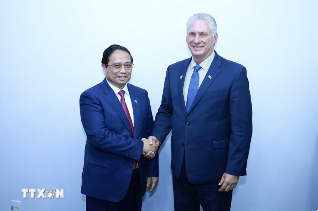 Thủ tướng Phạm Minh Chính hội kiến Chủ tịch Cuba Miguel Diaz Canel - 1 Thủ tướng Phạm Minh Chính hội kiến Chủ tịch Cuba Miguel Diaz Canel - 1