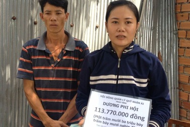 Hơn 113 triệu đồng đến với bé gái 18 tháng thiếu tiền phẫu thuật tim