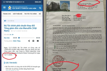 Làm rõ việc Manulife phát hành hợp đồng được ký bởi lãnh đạo đã nghỉ việc