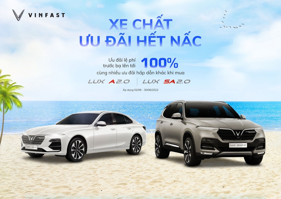 Hết hạn giảm 50% lệ phí trước bạ, VinFast vẫn ưu đãi lớn cho khách hàng - 1 Hết hạn giảm 50% lệ phí trước bạ, VinFast vẫn ưu đãi lớn cho khách hàng - 1