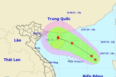 Xuất hiện vùng áp thấp gần Quần đảo Hoàng Sa