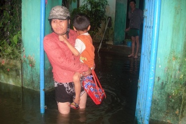 Hễ mưa là nước ngập vào nhà