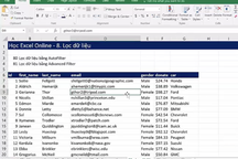 Học tin học Excel: Lọc dữ liệu hiệu quả bằng Autofilter