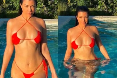 Kourtney Kardashian liên tục tung ảnh "hot" từ khi yêu chồng cũ hoa hậu Mỹ