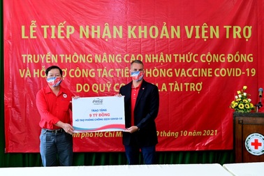 Coca-Cola tiếp tục ủng hộ hơn 9 tỷ đồng hỗ trợ phòng chống dịch Covid-19