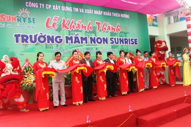 TP Vinh: Thêm một trường mầm non tư thục quy mô lớn ra đời
