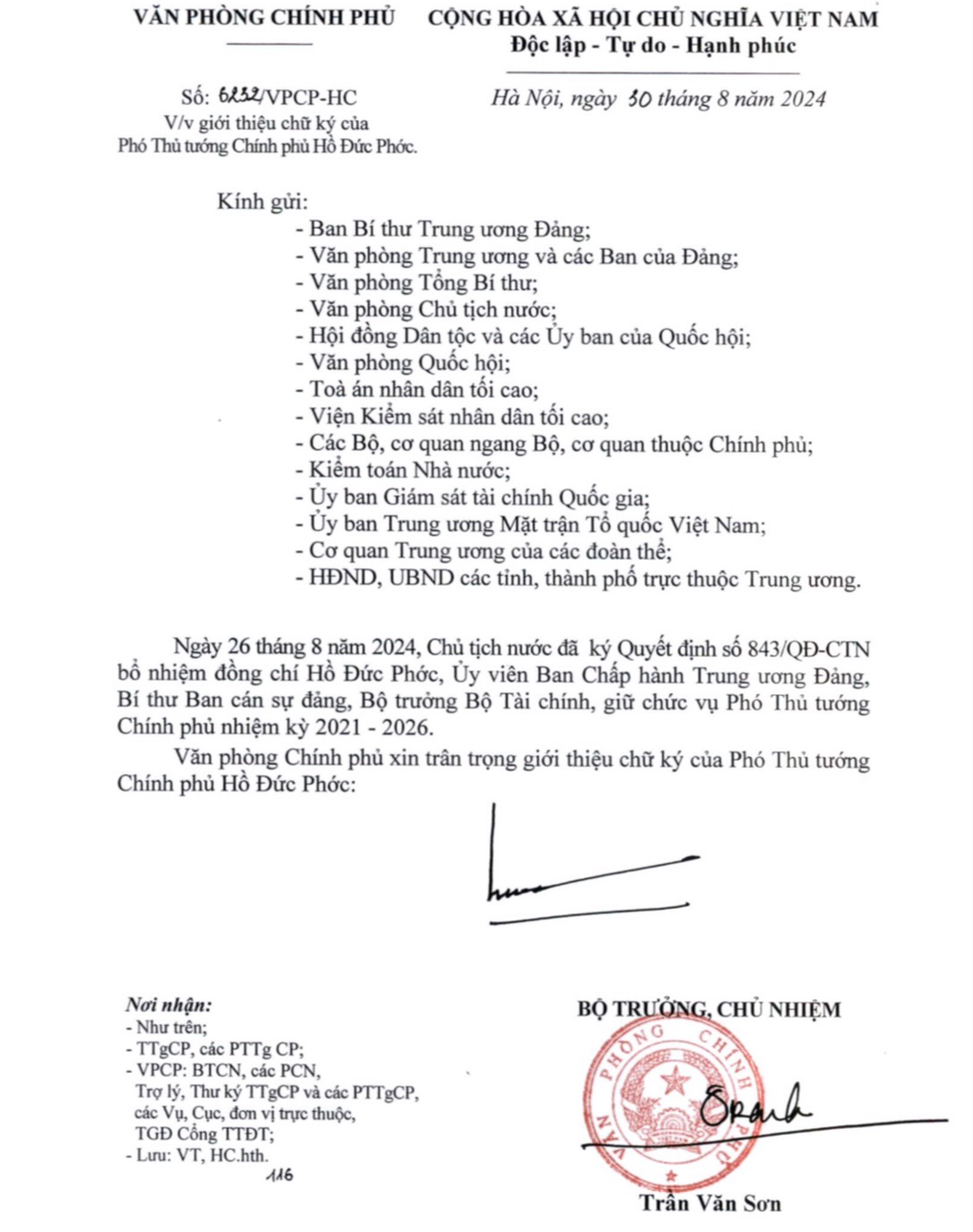Giới thiệu chữ ký của 3 tân Phó Thủ tướng - 2 Giới thiệu chữ ký của 3 tân Phó Thủ tướng - 2