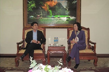 Tổng giám đốc Vietcombank làm việc với lãnh đạo tỉnh Ninh Bình