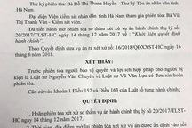 Người dân khởi kiện UBND huyện Thanh Liêm: Tiếp tục hoãn phiên tòa lần 4!
