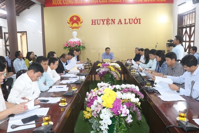 Lãnh đạo UBND tỉnh Thừa Thiên Huế làm việc với huyện A Lưới và các Sở, ban ngành liên quan về triển khai thực hiện Chương trình MTQG; kế hoạch đưa A Lưới thoát danh sách huyện nghèo quốc gia