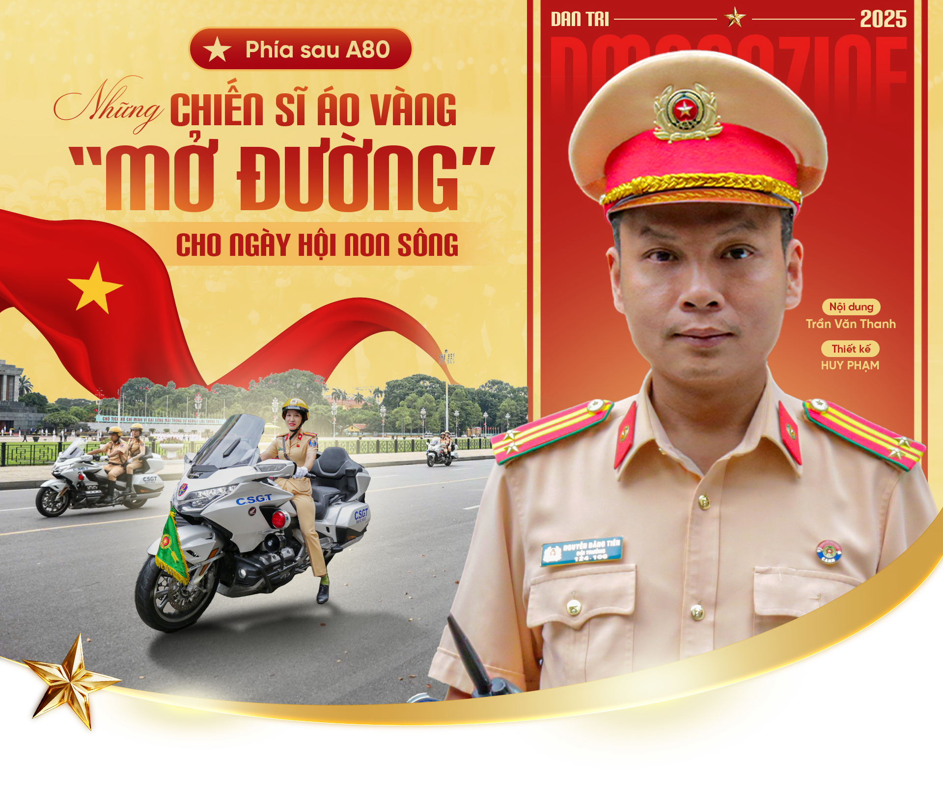 Phía sau A80: Những chiến sĩ áo vàng “mở đường” cho ngày hội non sông
