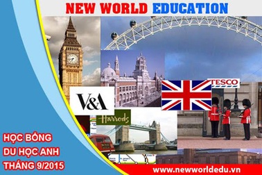 Cơ hội cuối nhận học bổng du học Anh tháng 9/2015