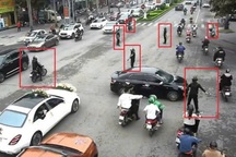 Thêm vệ sĩ phân luồng cho đoàn xe sang đi đám cưới ở Thanh Hóa ra đầu thú