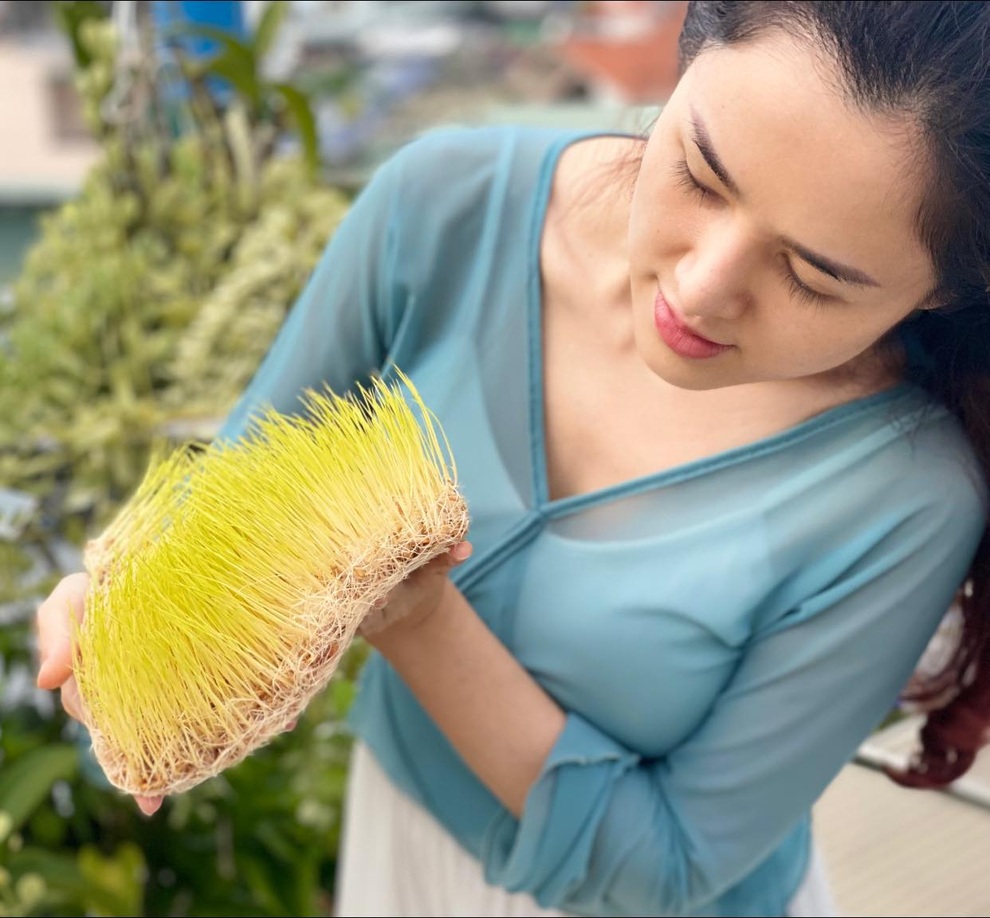 Cô gái thành thị tự gieo mạ non, làm kẹo kéo tuổi thơ - 1 Cô gái thành thị tự gieo mạ non, làm kẹo kéo tuổi thơ - 1