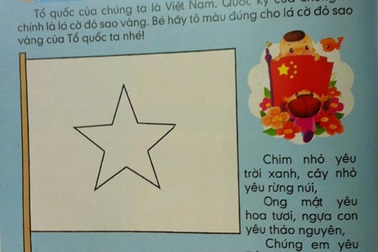 Phát hiện thêm hai sách dành cho trẻ vẽ cờ Trung Quốc 