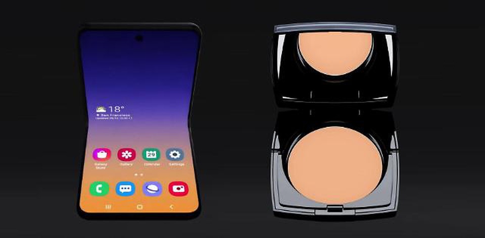 Galaxy Fold 2 có tên gọi là Galaxy Bloom, lấy cảm hứng từ hộp phấn trang điểm - 2 Galaxy Fold 2 có tên gọi là Galaxy Bloom, lấy cảm hứng từ hộp phấn trang điểm - 2
